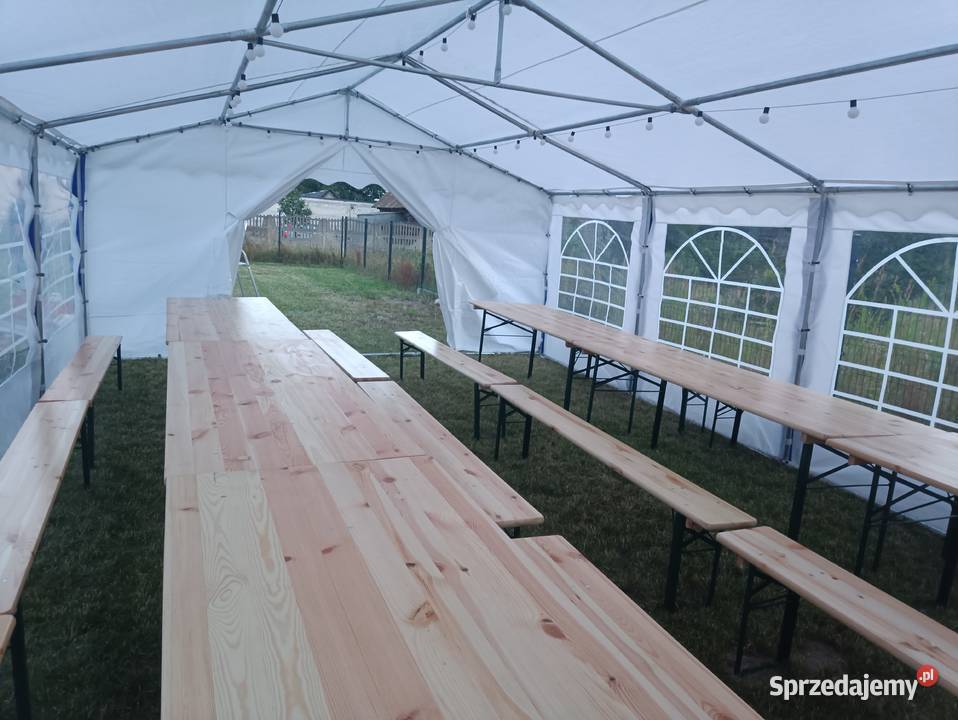 Wynajem namiotów ławek stolikow obluga imprez