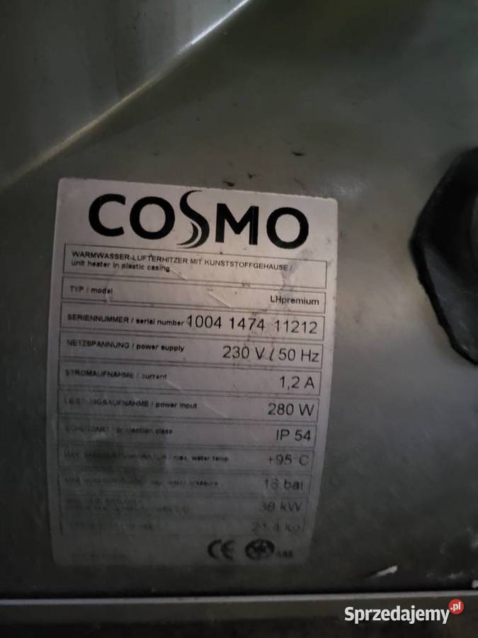 nagrzewnica warsztatowa Siedlce sprzedam