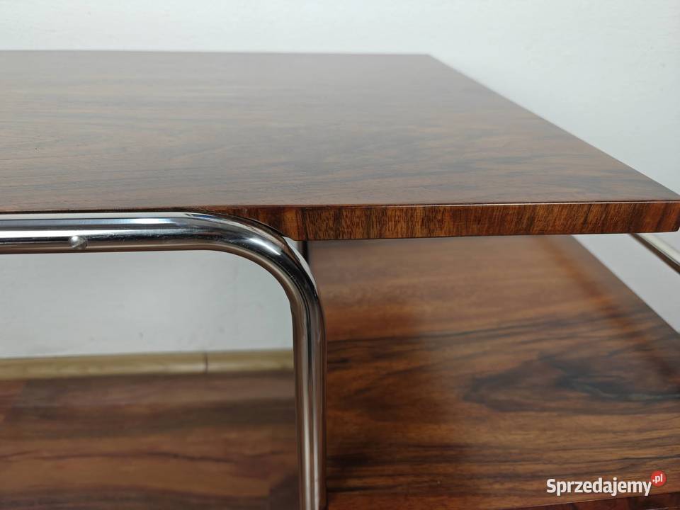 Biurko Chrom Orzech Modernizm Vintage Bauhaus Kraków