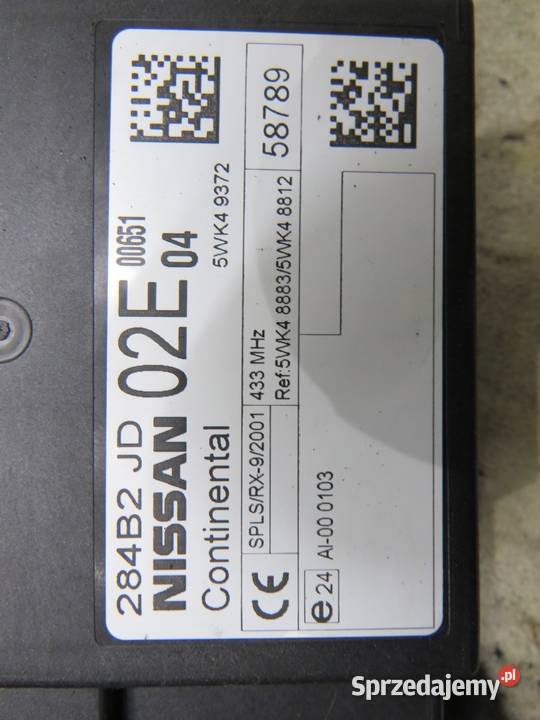 MODUŁ KOMFORTU QASHQAI J10 284B2JD02E 04 osobowe