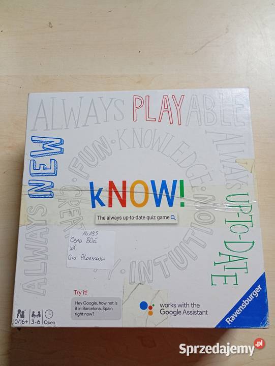 Gra kNOW Ravensburger Wiek od 10 Przysucha