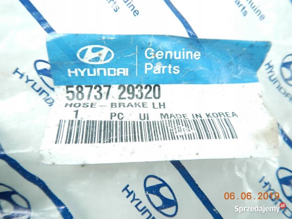 PRZEWÓD HAMULCOWY LEWY TYŁ HYUNDAI COUPE 9601