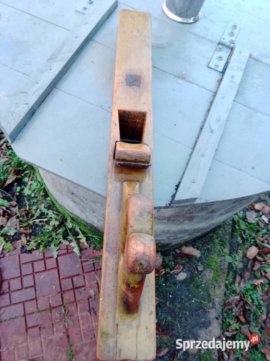 Stary Duży drewniany strug hebel ręczny antyk Pozostałe Antyki, Sztuka, Kolekcje Bełchatów