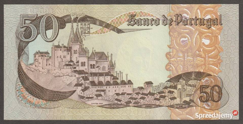 PORTUGALIA 50 ESCUDOS 1980 INFANTA MARIA STAN Antyki, Sztuka, Kolekcje Łódź