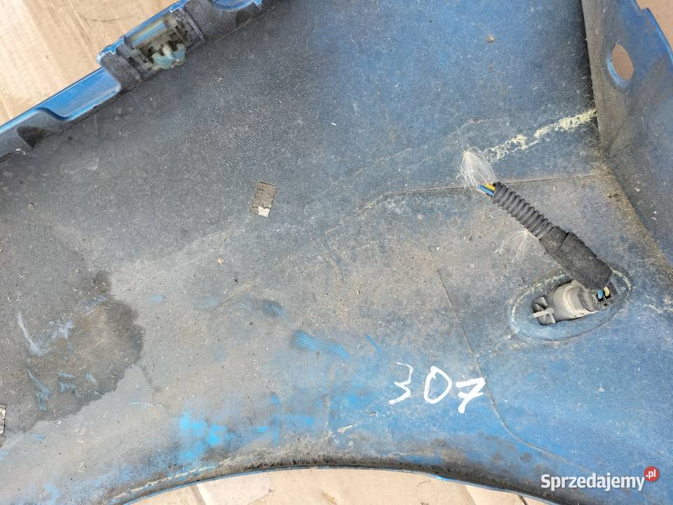 PEUGEOT 307 BŁOTNIK PRAWY PRZÓD NIEBIESKI osobowe lubelskie Kamień-Kolonia sprzedam