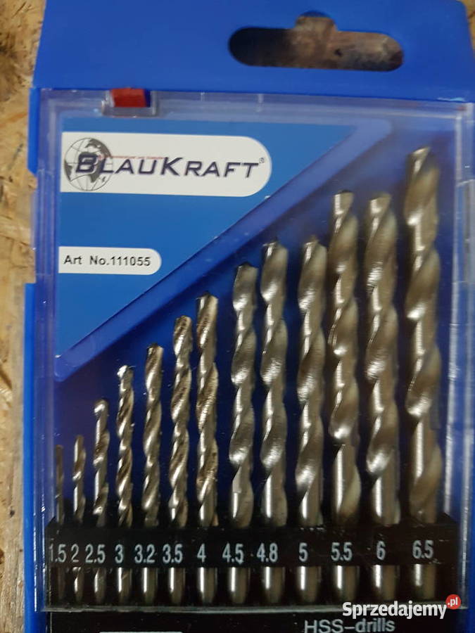 Wiertła do metalu HSS 13 BLAUKRAFT 165mm 32 Głogowa sprzedam
