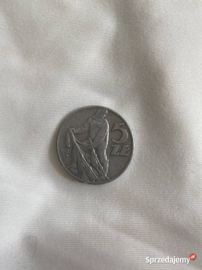 Moneta 5 złoty z 1960 roku Rybak Strzyżewice sprzedam