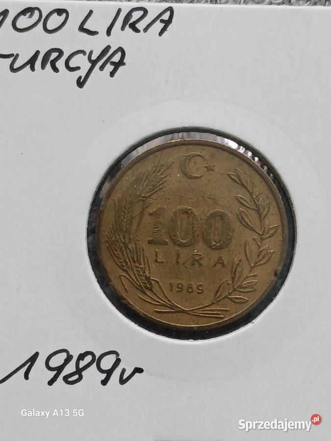 100 Lira Turcja 1989 r Konin