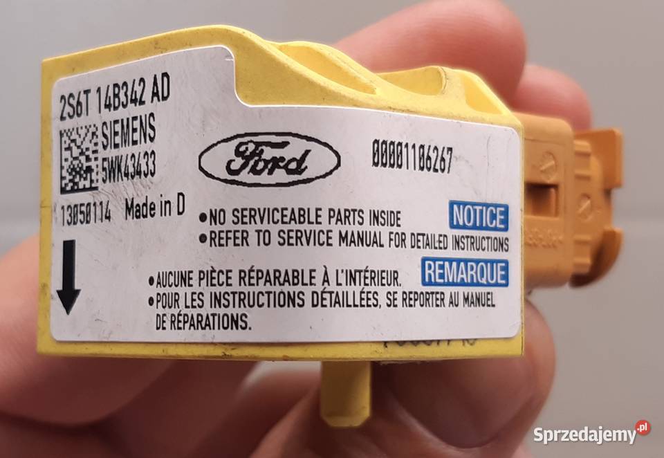 CZUJNIK SENSOR UDERZENIA FORD FIESTA MK6 FUSION Mielęcin
