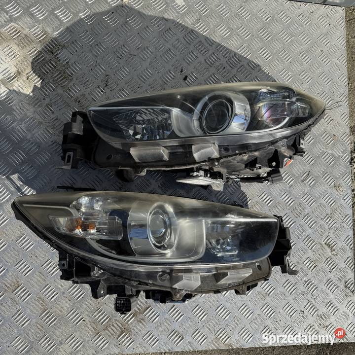 Lampy reflektory przód xenon komplet Mazda CX5 osobowe Części samochodowe