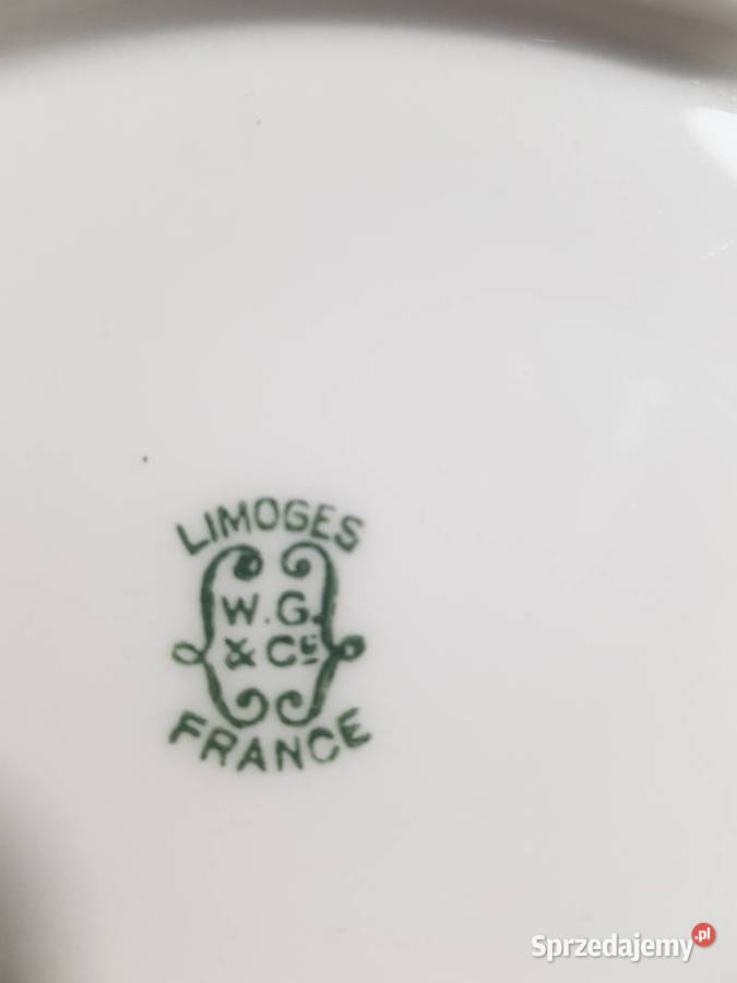 Talerz ozdobny porcelana francuska Limoges Wola Podłężna
