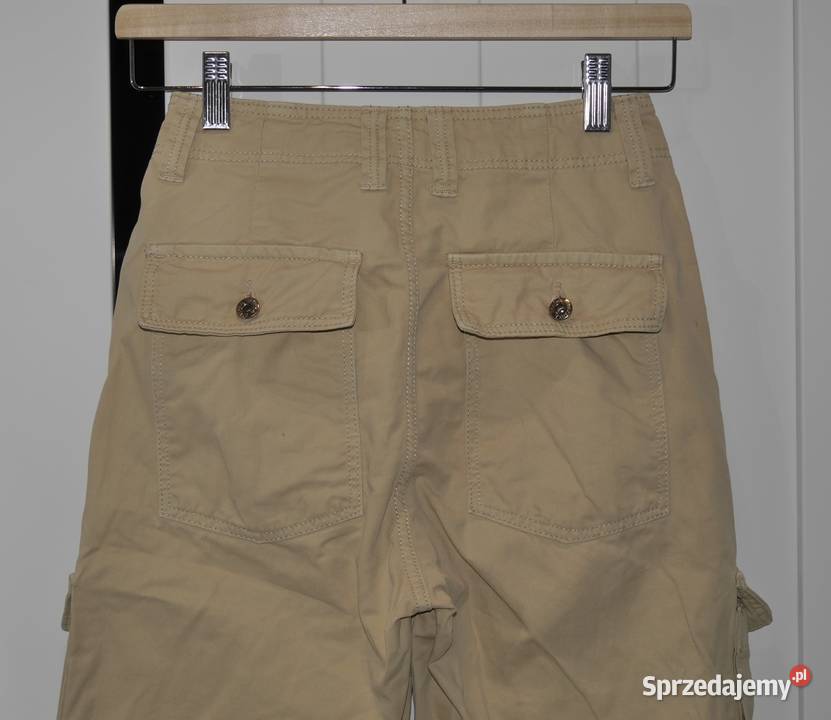 Bershka Cargo bojówki beż 32 XXS Wrocław