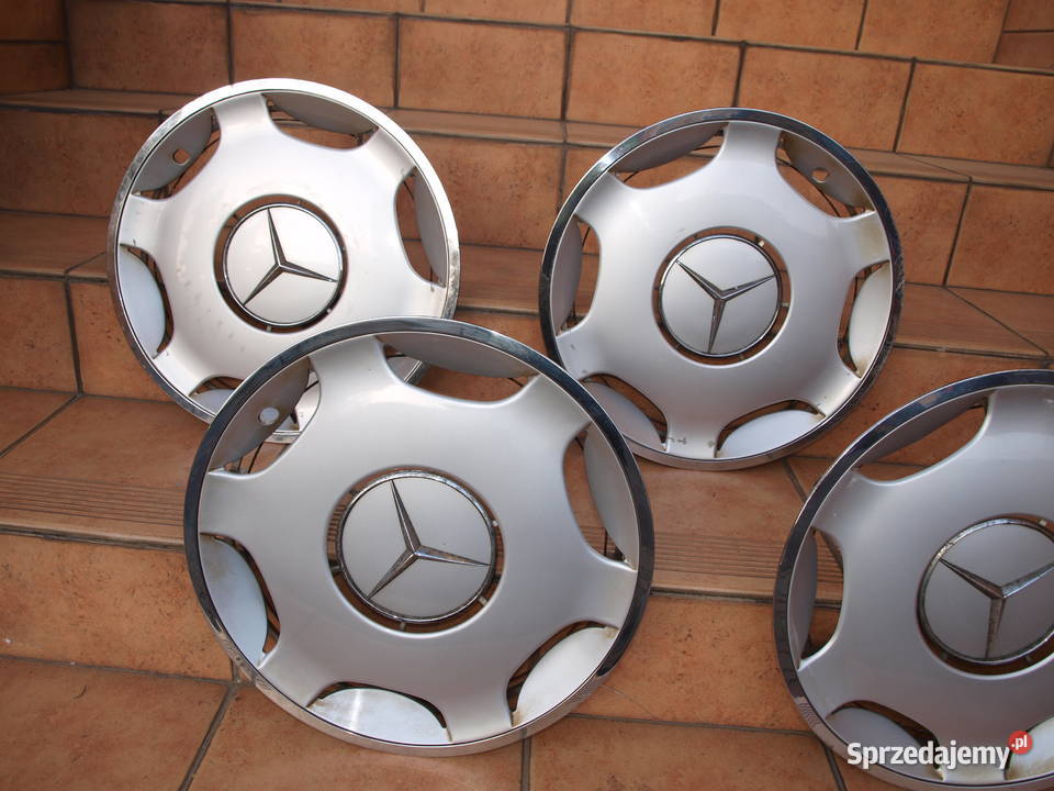 Mercedes kołpaki 15 chrom oryginalne komplet 4