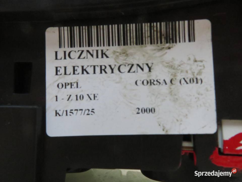 LICZNIK OPEL CORSA C 10 12V 09166813FK osobowe małopolskie