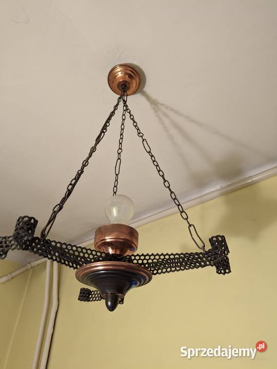 Lampa wisząca Żyrandol ręcznie robiony barwa Łódź sprzedam