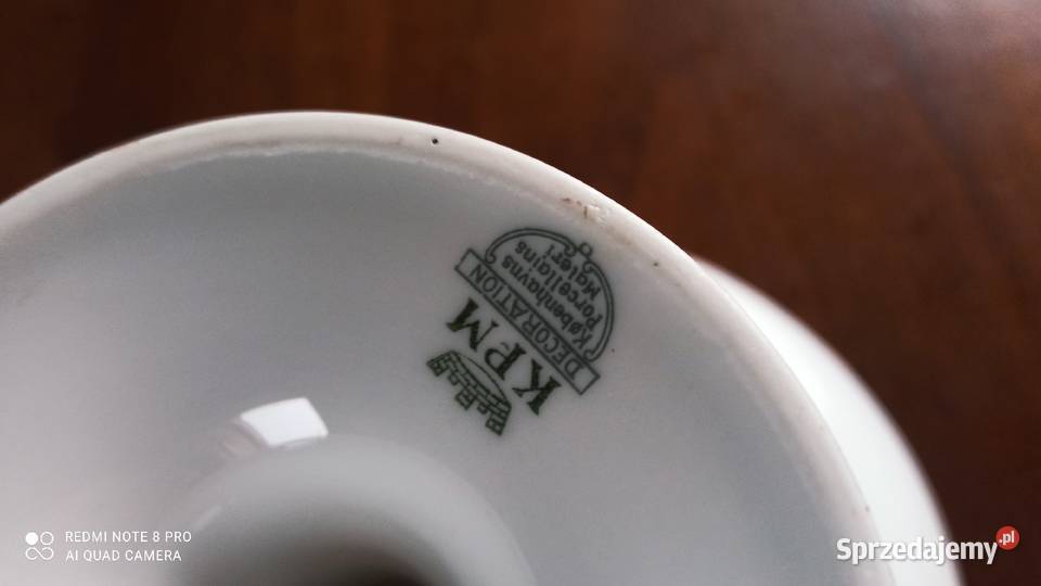 Patera na nodze ażur Schumann Arzberg Bavaria Porcelana i szkło