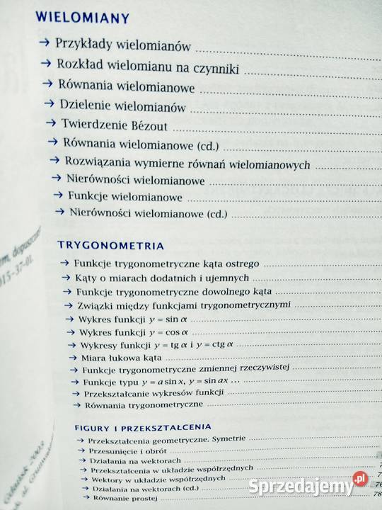 Matematyka stare książki Antykwariat