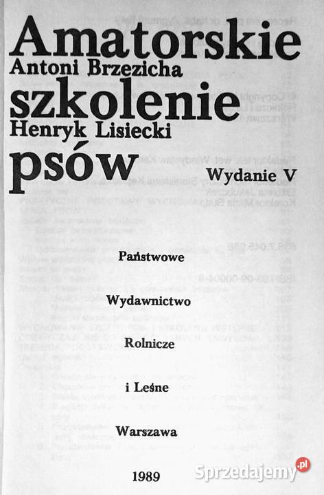 Amatorskie szkolenie psów Antoni Brzezicha Chełm sprzedam
