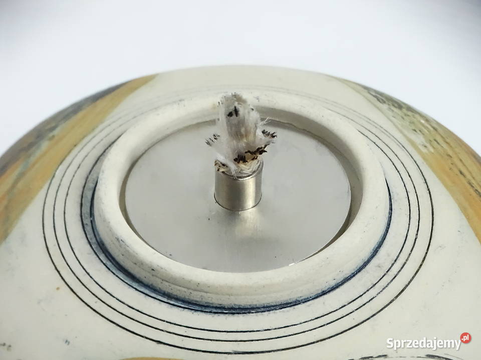 Unikatowa ceramiczna lampka oliwna kominek