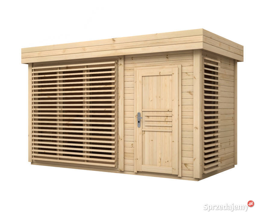 Nowoczesna Sauna Zewnętrzna 4 x 2 m Chojnice