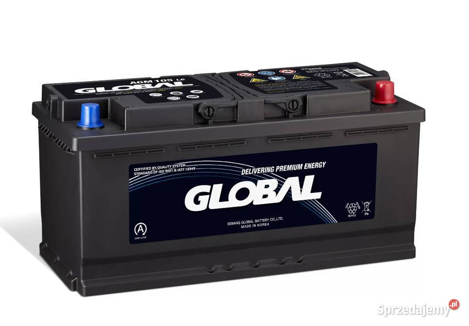 Akumulator Global AGM STARTSTOP 105Ah 950A wielkopolskie Kalisz sprzedam