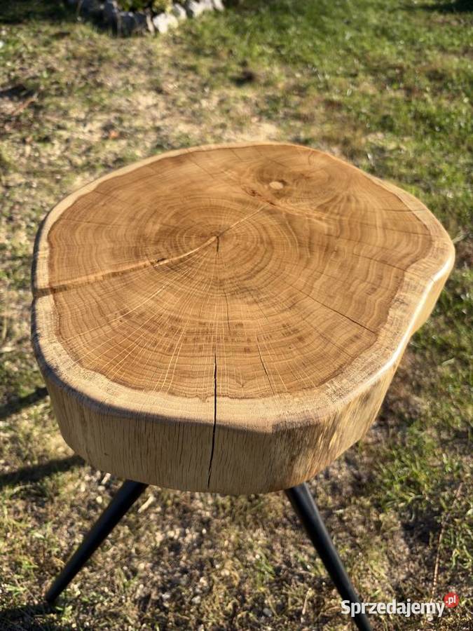 Stolik taboret z plastra dębu sprzedam