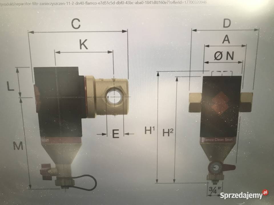 Separator zanieczyszczeń FLAMCO Clean Smart 54 Kleczew
