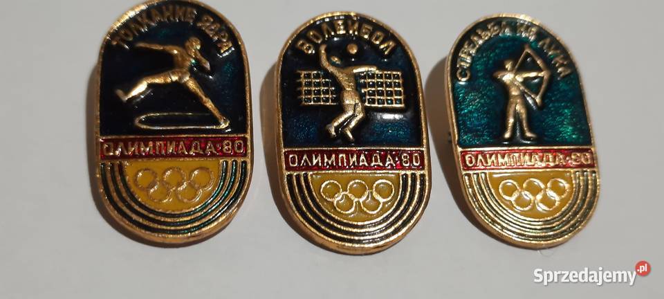 odznaki 3 Olimpiada Moskwa 1980 Rosja ZSRR 1 Pozostałe