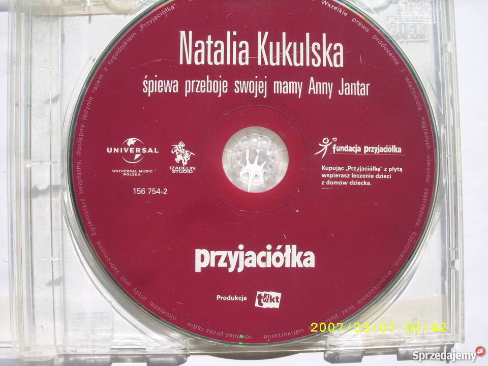 Pop CD N KUKULSKA SPIEWA PRZEBOJE MAMY UNIVERSAL CD