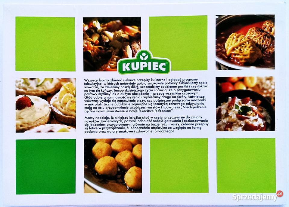 Kupiec Menu Sprawdzone przepisy na potrawy z małopolskie Kraków sprzedam