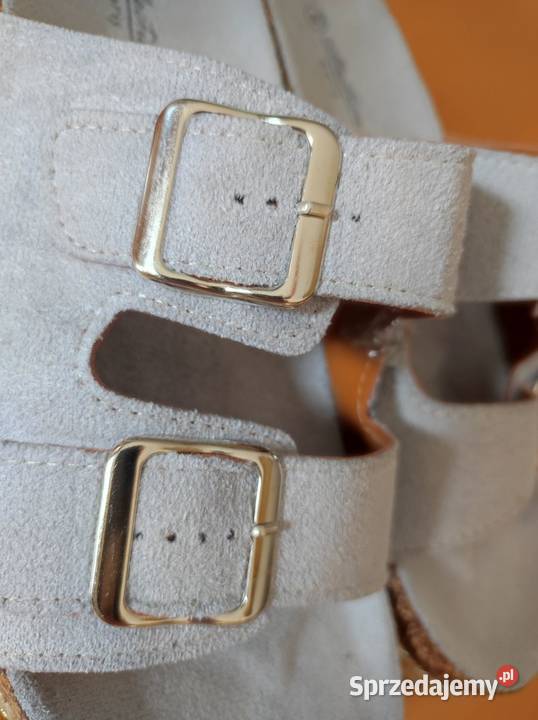 klapki birkenstock szare skóra zamsz klamry na świętokrzyskie Kielce