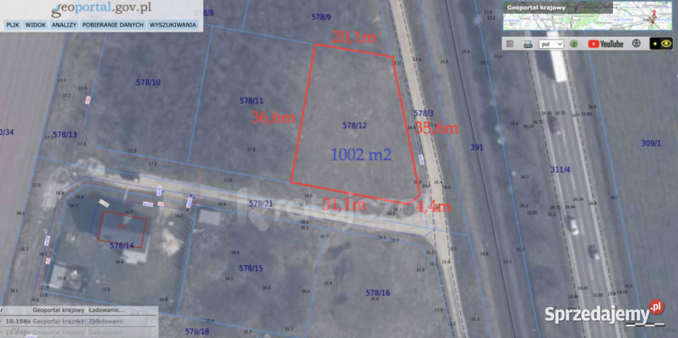 Grunt do sprzedania Gnieżdżewo Magnoliowa 1002m2 sprzedam