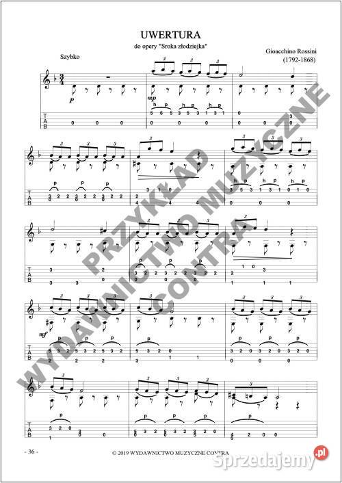 Łatwa Muzyka Operowa na gitarę nutytabulatury mazowieckie Nieporęt