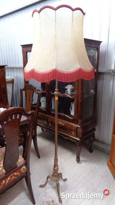stara lampa podłogowa mosiądz piękna Mielnica Duża