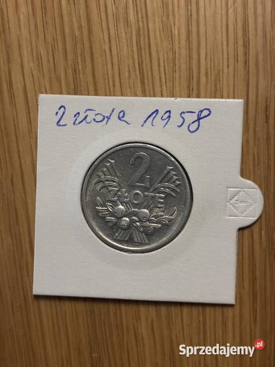 Moneta 2 zlote jagoda 1958 lubelskie Puławy