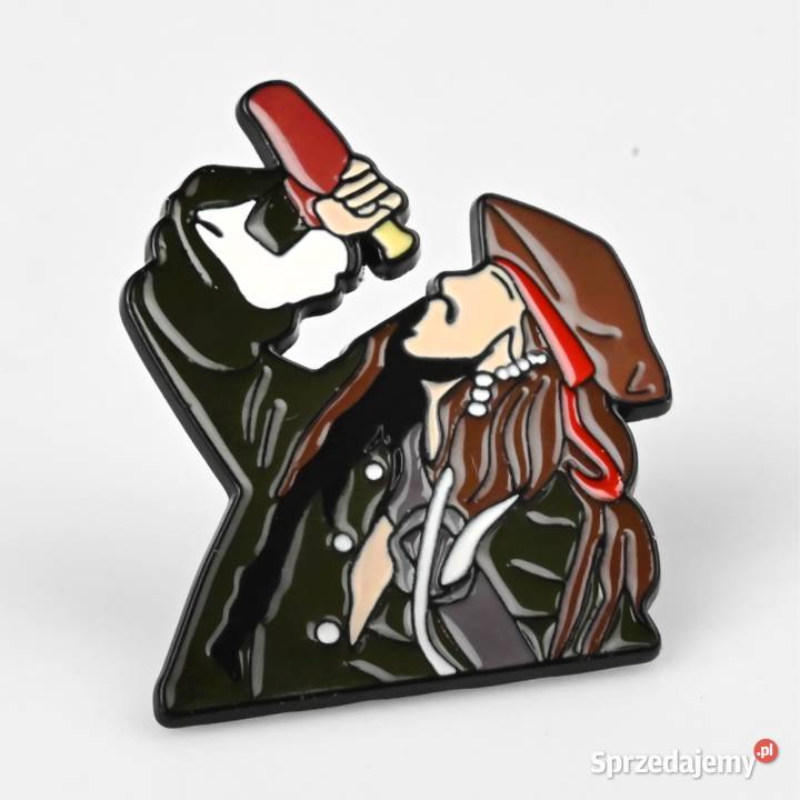 Jack Sparrow 3 Metal Przypinka Pirates of the Szczecin