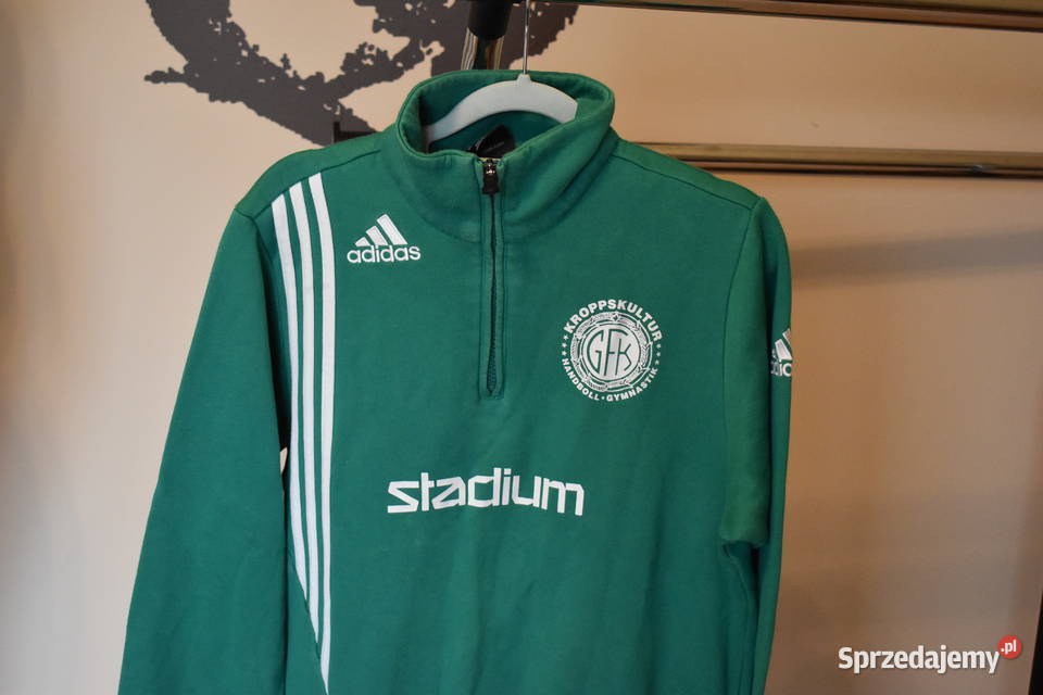 Zielona Bluza Adidas Komfort i Styl w Jednym zielony Odzież sportowa zachodniopomorskie Stargard