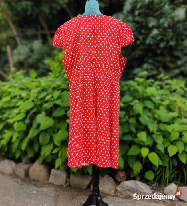 Sukienka retro Dolly and Dotty 48 4XL czerwona Szczecin