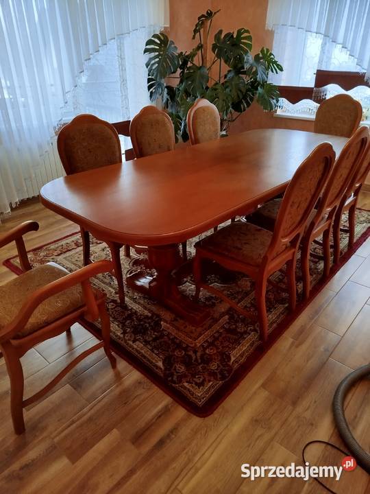 Duży stół rozkładany plusk krzesła komplet Rabka-Zdrój