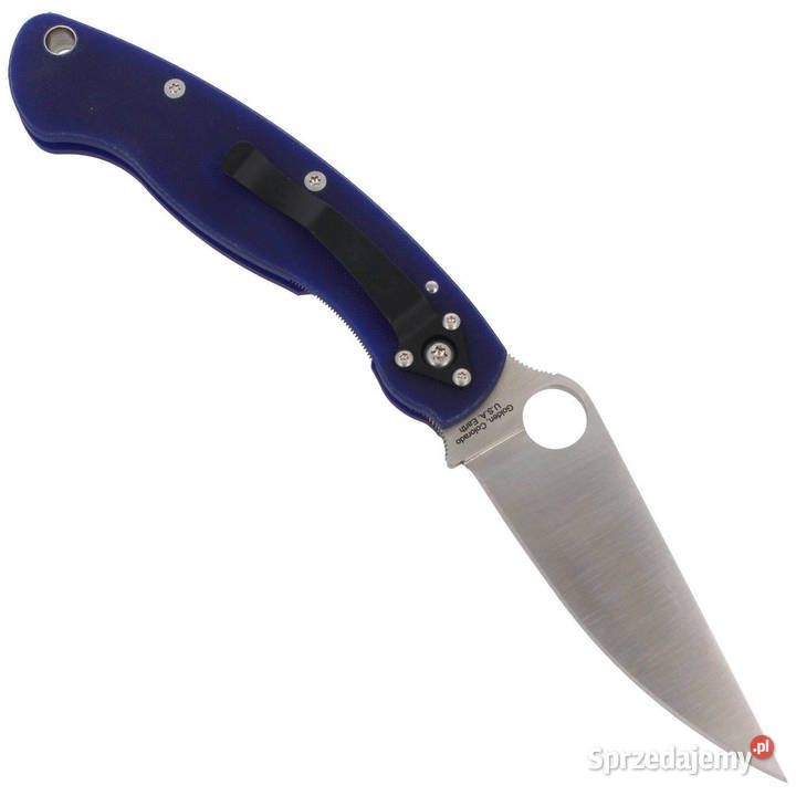 Nóż składany Spyderco Military G10 Dark Blue CPM Warszawa