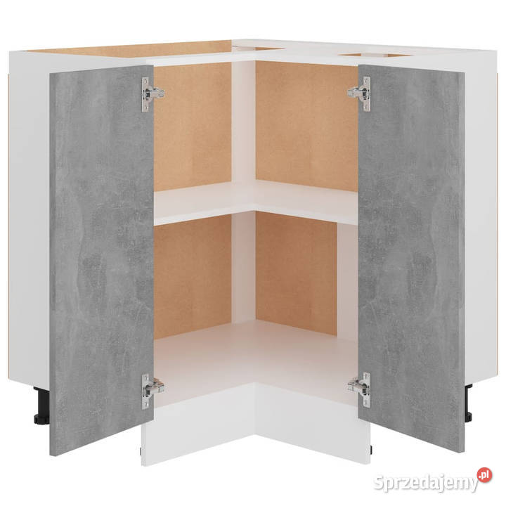 Szafka narożna szarość betonu 755x755x815 Kuchenne