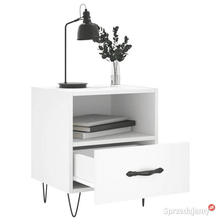 Szafki nocne 2 białe 40x35x475 WM827421 mazowieckie Warszawa