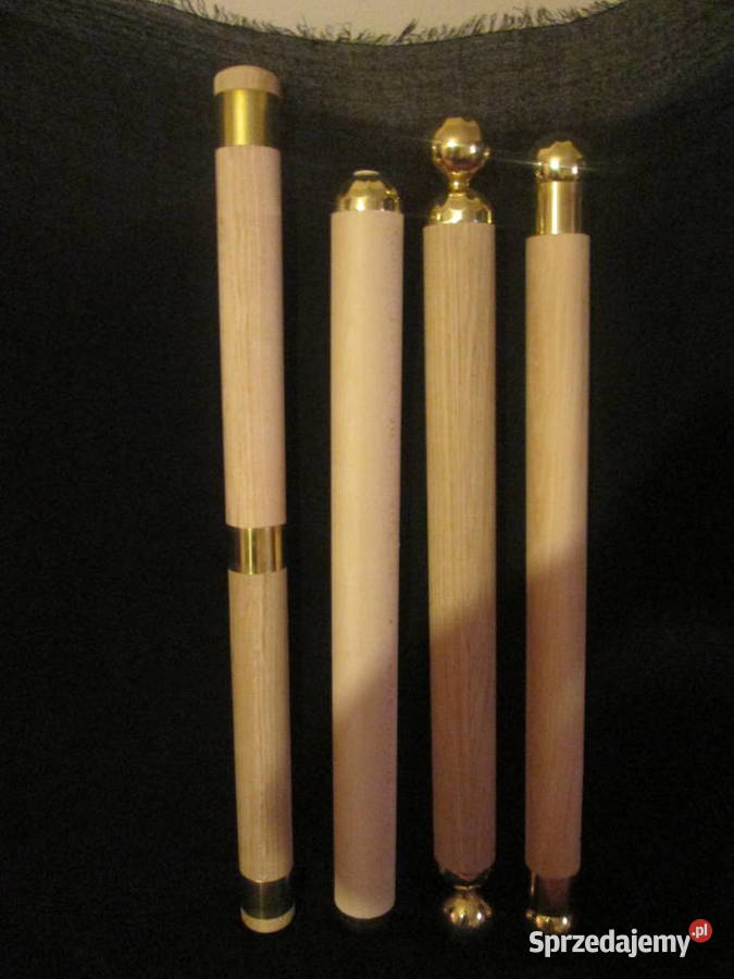 Poręcz drewniana omega okrągła Pochwyt złoto Lubań sprzedam