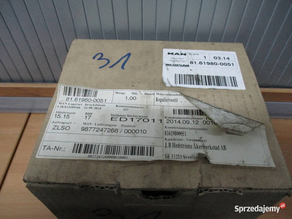 Zawór nagrzewnicy Man 81619800051 Mogilno