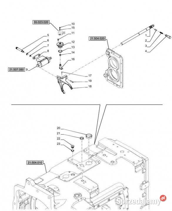 Holland T6070 Widełki 47402431 Jastrzębniki