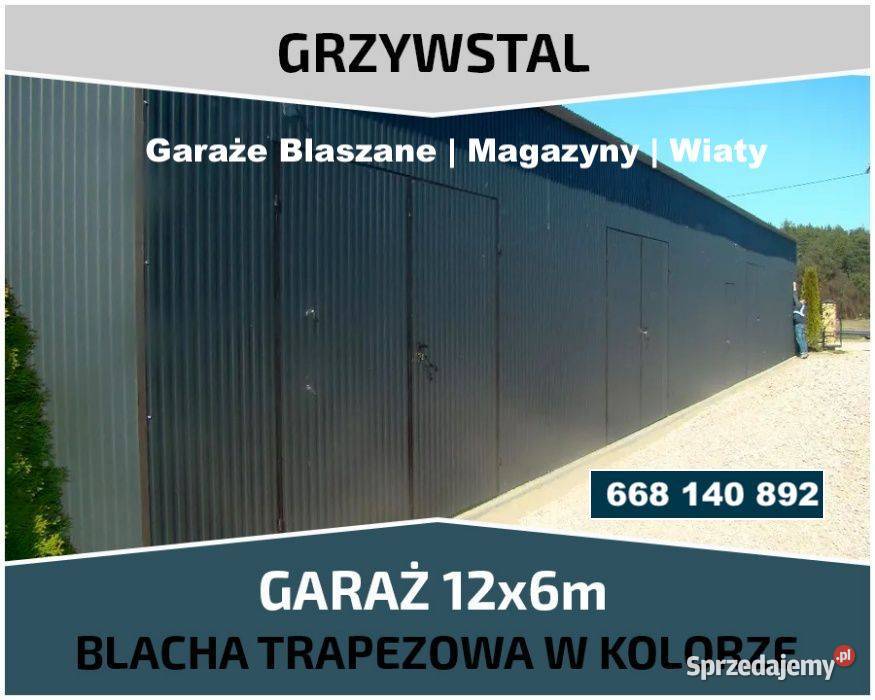 Garaż Grafitowy KonstrukcjaMagazyn Wiata Hala śląskie Myszków