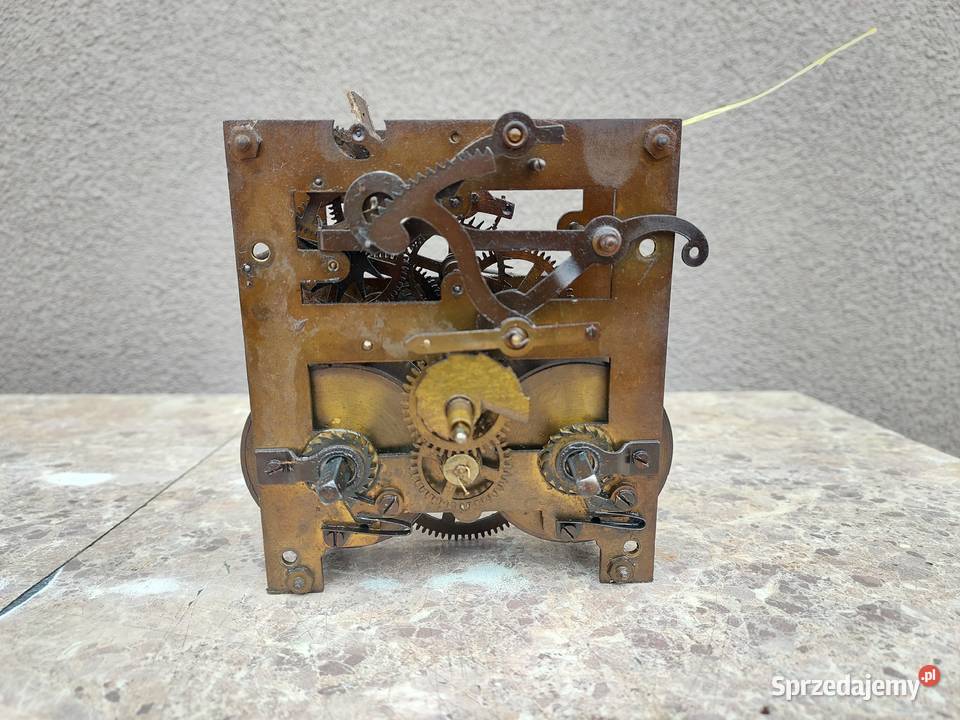 712 Mechanizm starego zegara ściennego Dufa P46 Antyki Tczew