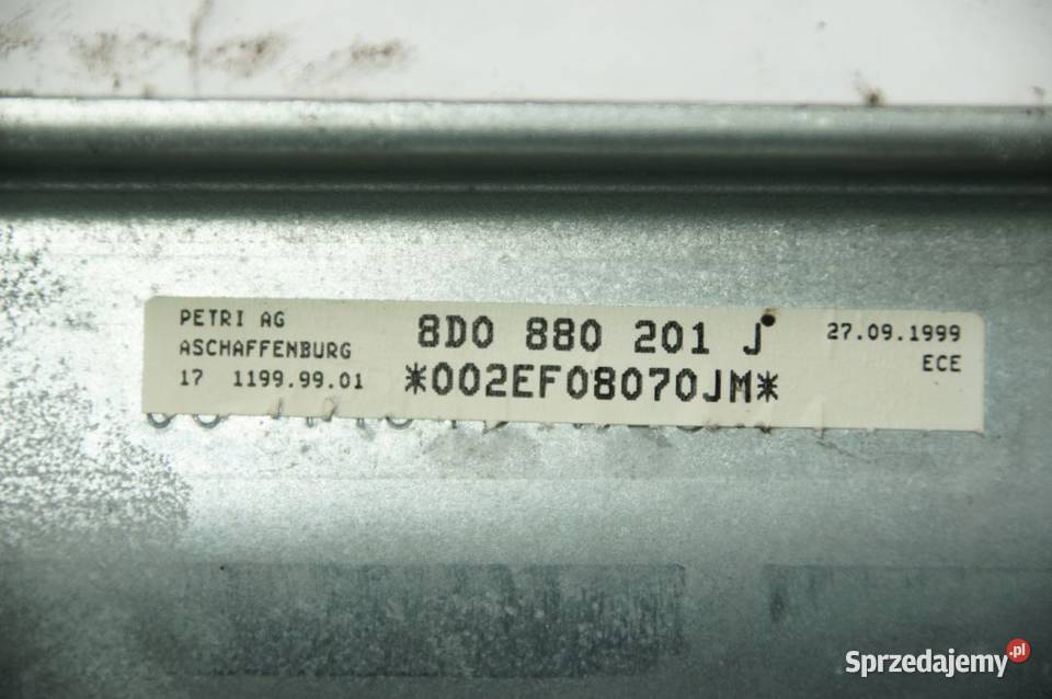 PODUSZKA AIRBAG AUDI A4 B5 8D0880201J Pozostałe Lipno sprzedam