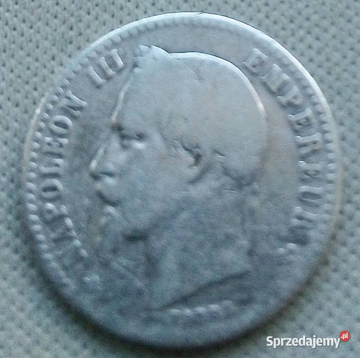 FRANCJA50 CENTIMÓW1864 rASREBRO 835 NAPOLEON Legionowo