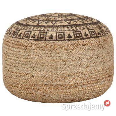 vidaXL Ręcznie robiony puf brązowy 45 x 30 Warszawa